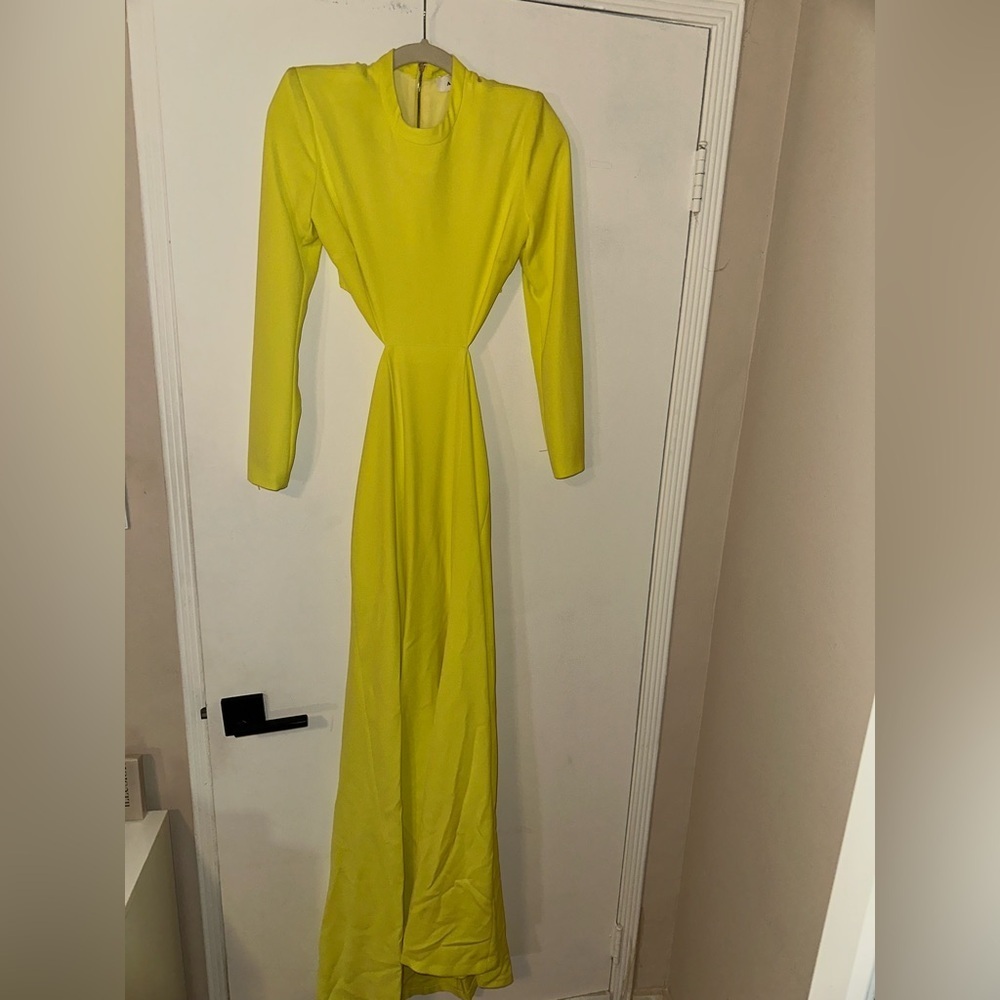 A.L.C. Gabriela Revolve Dress in Lemon Yellow Size 0 - Picture 7 of 11